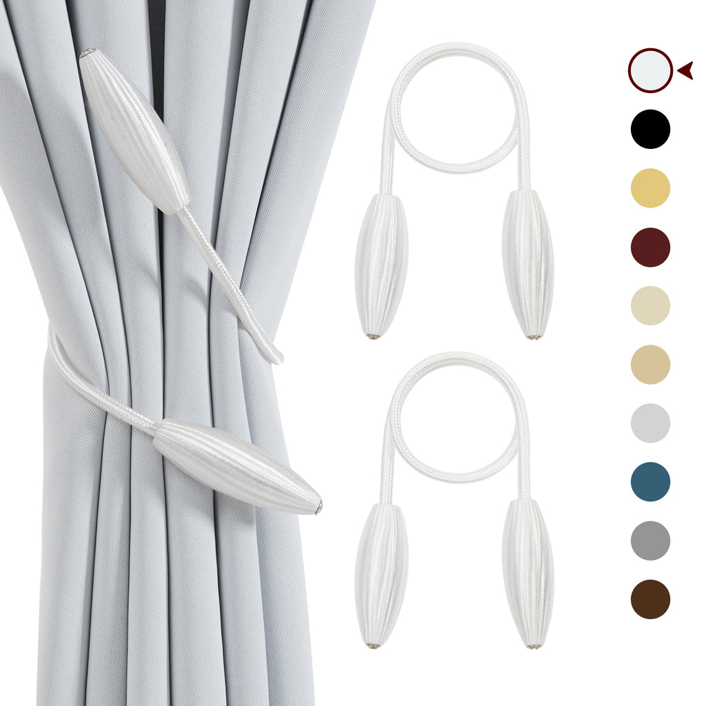 Deconovo Elegant Curtain Tiebacks - Stylish Holdbacks for Draperies with No - Drill Installation, Versatile Decorative Curtain Pullbacks - Deconovo US