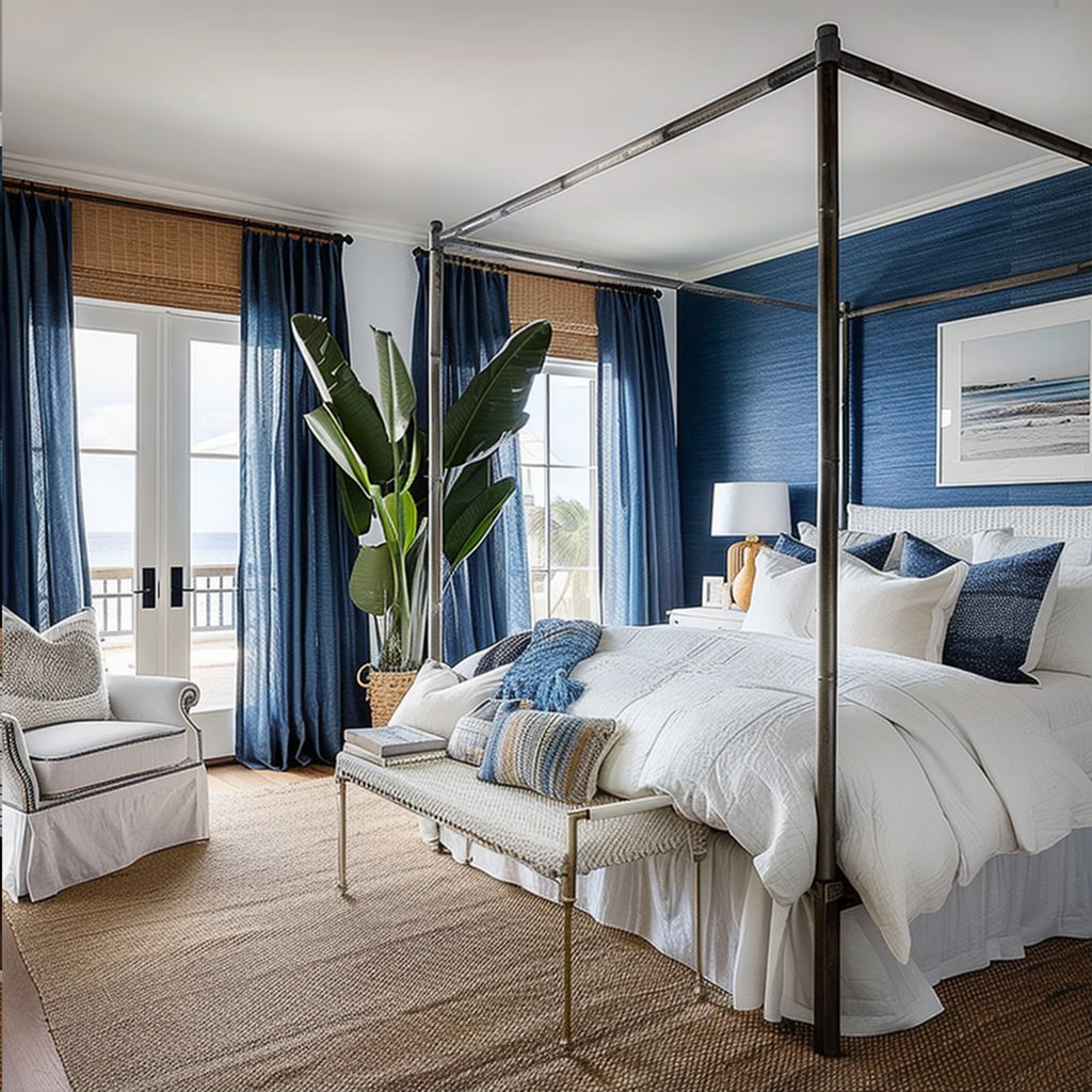 Olivia Custom Linen Blackout Curtains - Deconovo US
