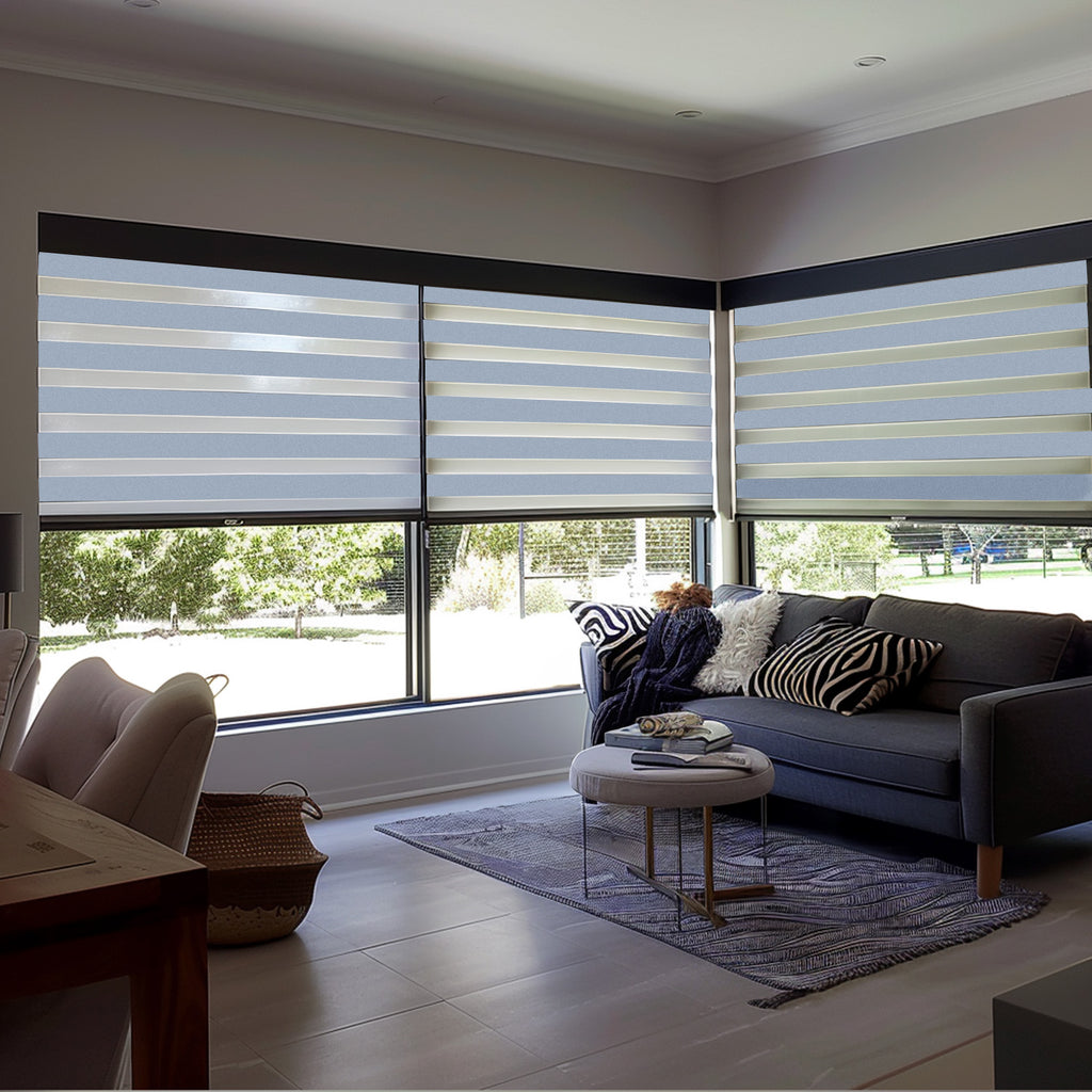 Elodie Custom Blackout and Waterproof Zebra Blinds - Deconovo US