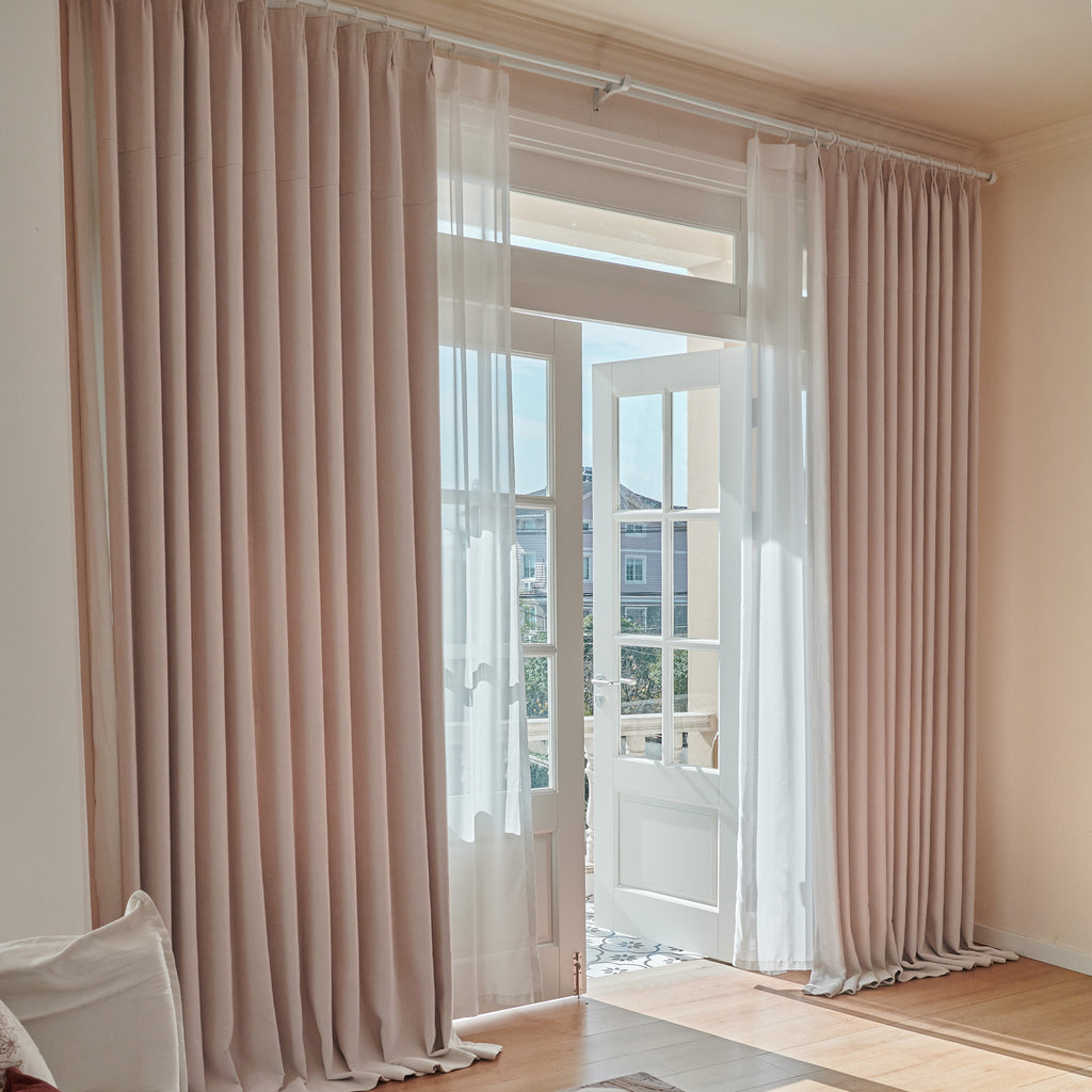 Naomi Custom Nayuki Velvet Blackout Curtains - Deconovo US