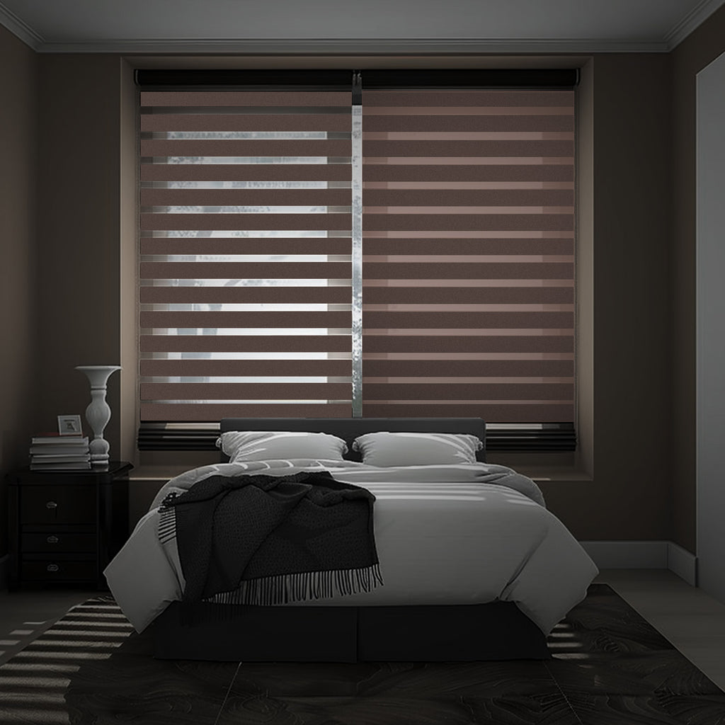 Elodie Custom Blackout and Waterproof Zebra Blinds - Deconovo US