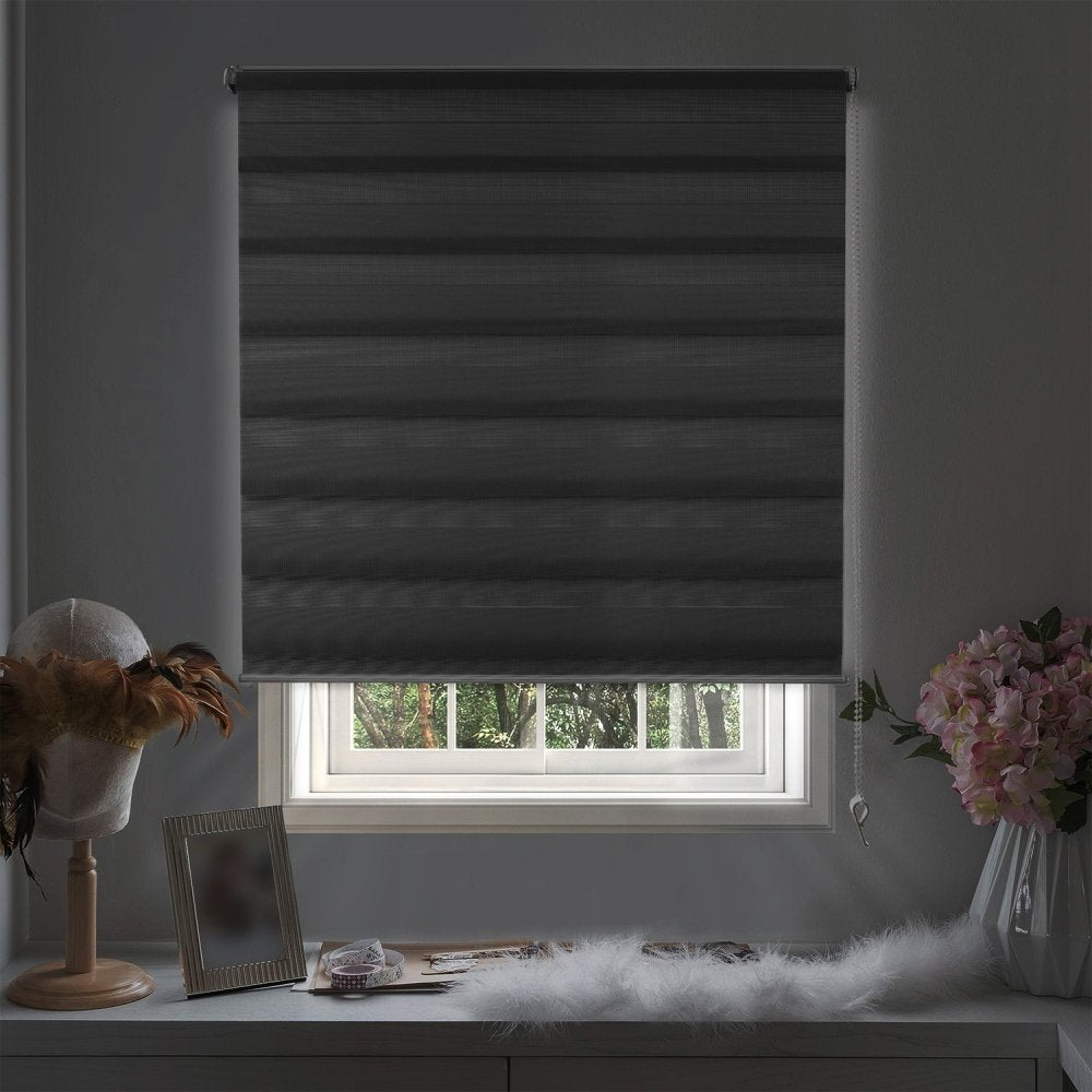 Amelia Custom Light Filtering and Waterproof Zebra Blinds - Deconovo US