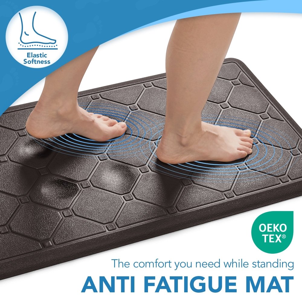 Anti - Fatigue Kitchen Mat – Diamond Weave Edition - Deconovo US