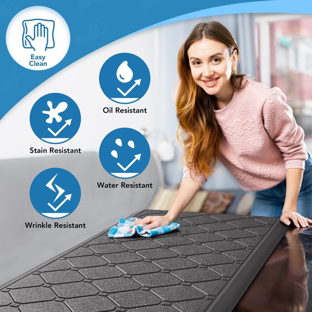 Anti - Fatigue Kitchen Mat – Diamond Weave Edition - Deconovo US