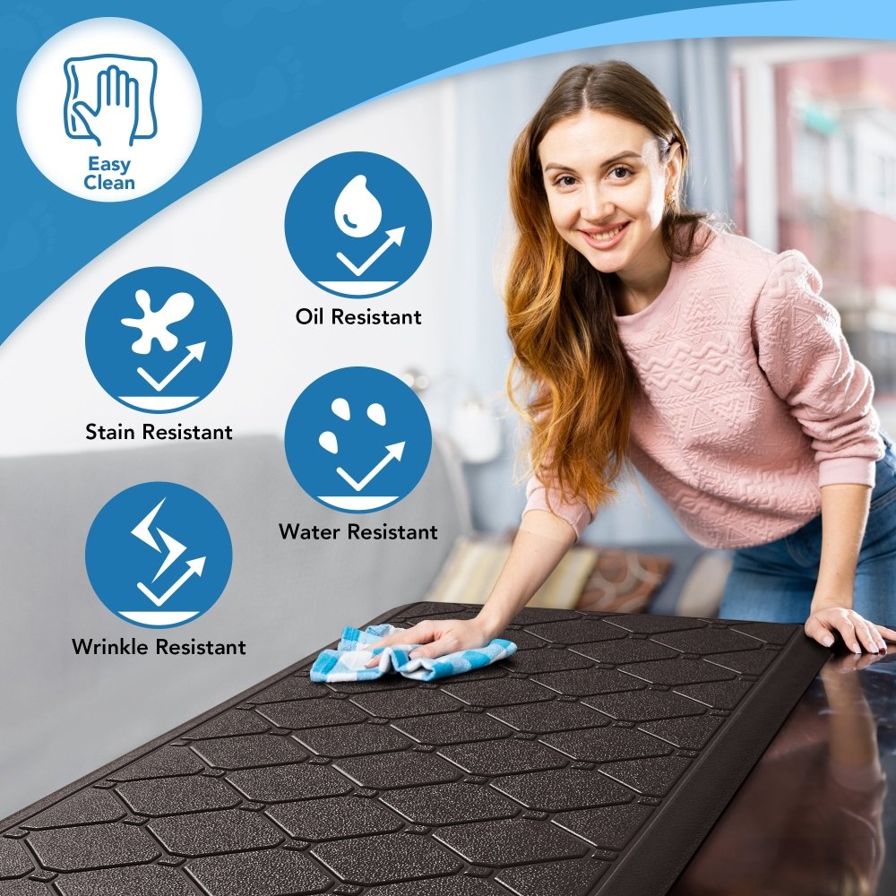 Anti - Fatigue Kitchen Mat – Diamond Weave Edition - Deconovo US