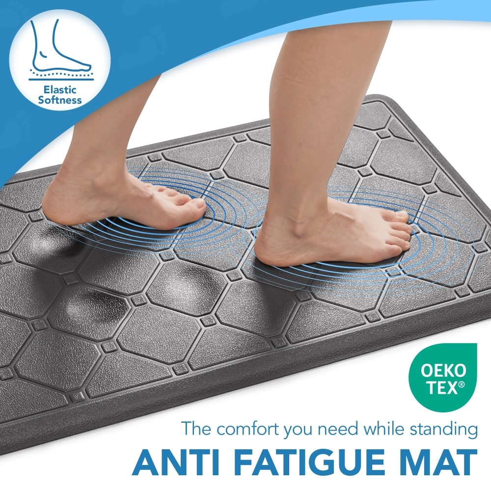 Anti - Fatigue Kitchen Mat – Diamond Weave Edition - Deconovo US