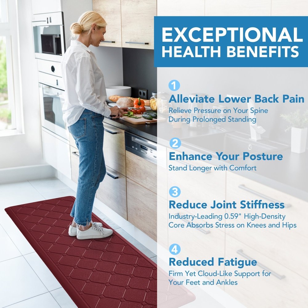 Anti - Fatigue Kitchen Mat – Diamond Weave Edition - Deconovo US