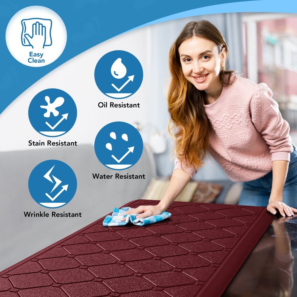 Anti - Fatigue Kitchen Mat – Diamond Weave Edition - Deconovo US