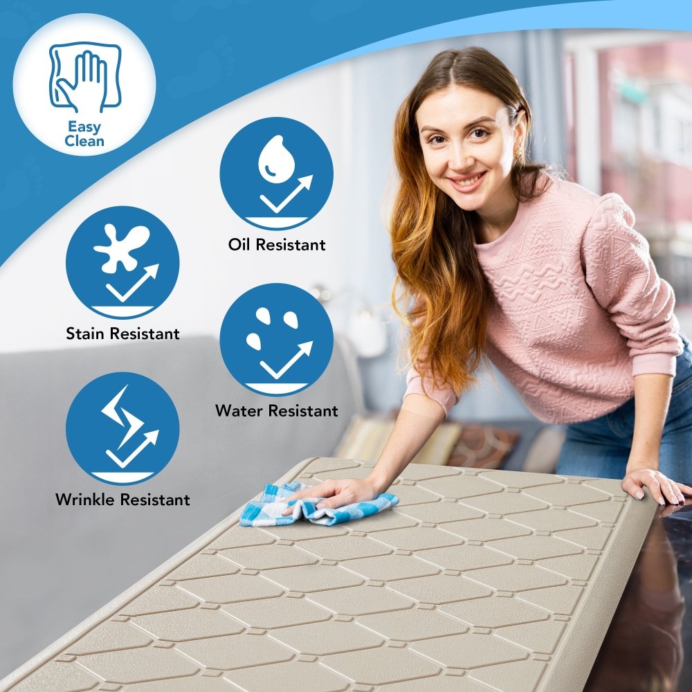 Anti - Fatigue Kitchen Mat – Diamond Weave Edition - Deconovo US
