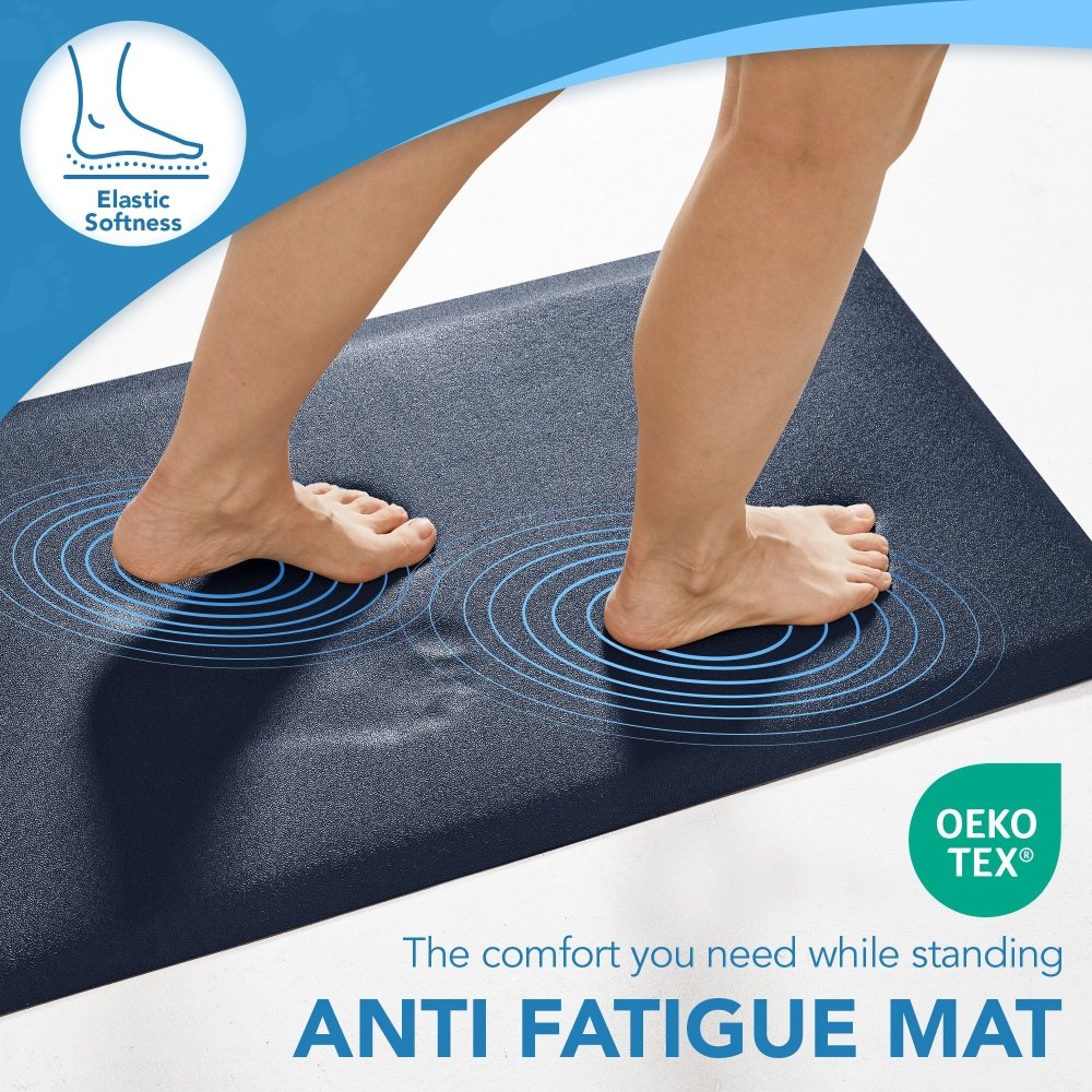 Anti - Fatigue Kitchen Mats Non Slip Foam Cushioned Rugs - Deconovo US