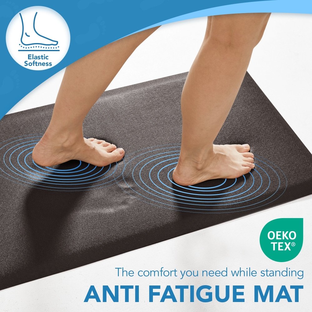 Anti - Fatigue Kitchen Mats Non Slip Foam Cushioned Rugs - Deconovo US