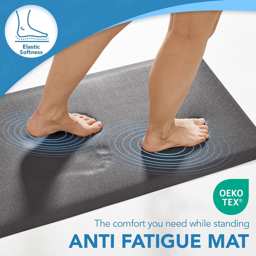 Anti - Fatigue Kitchen Mats Non Slip Foam Cushioned Rugs - Deconovo US