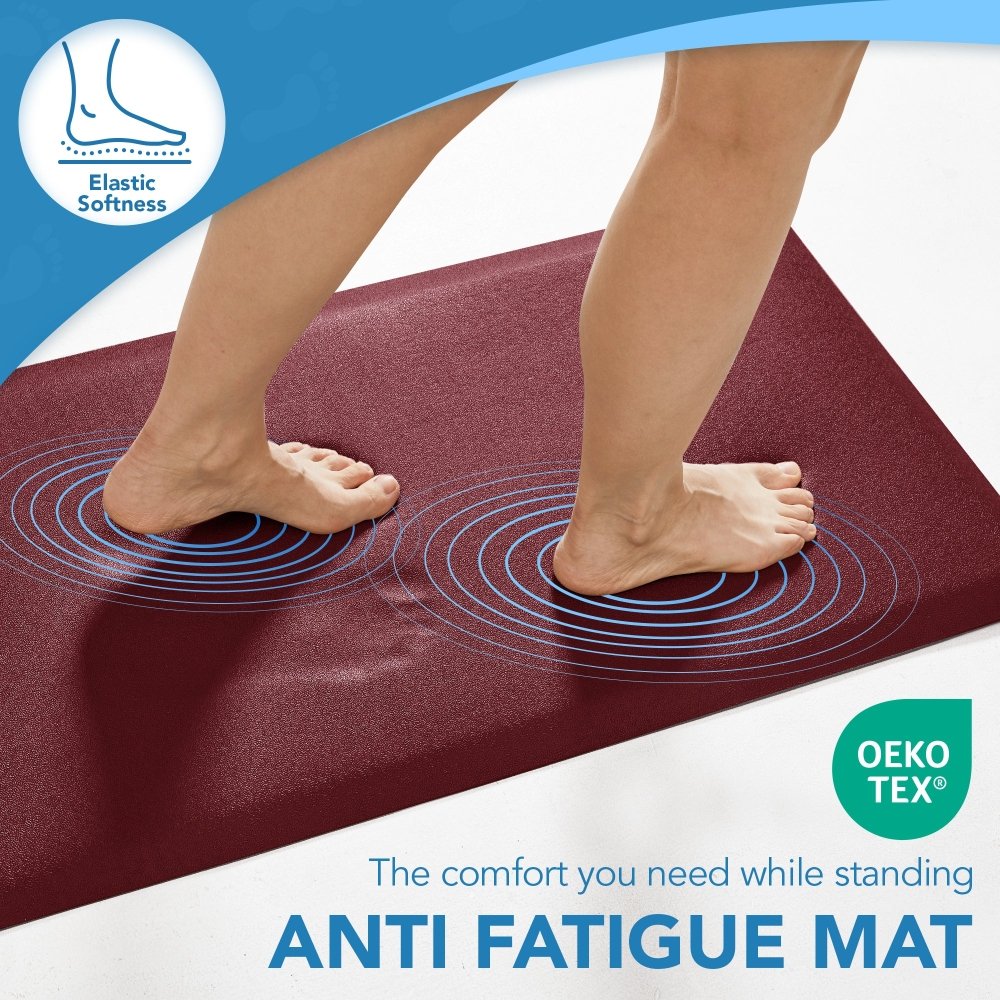 Anti - Fatigue Kitchen Mats Non Slip Foam Cushioned Rugs - Deconovo US