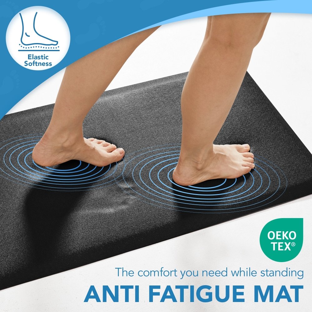 Anti - Fatigue Kitchen Mats Non Slip Foam Cushioned Rugs - Deconovo US