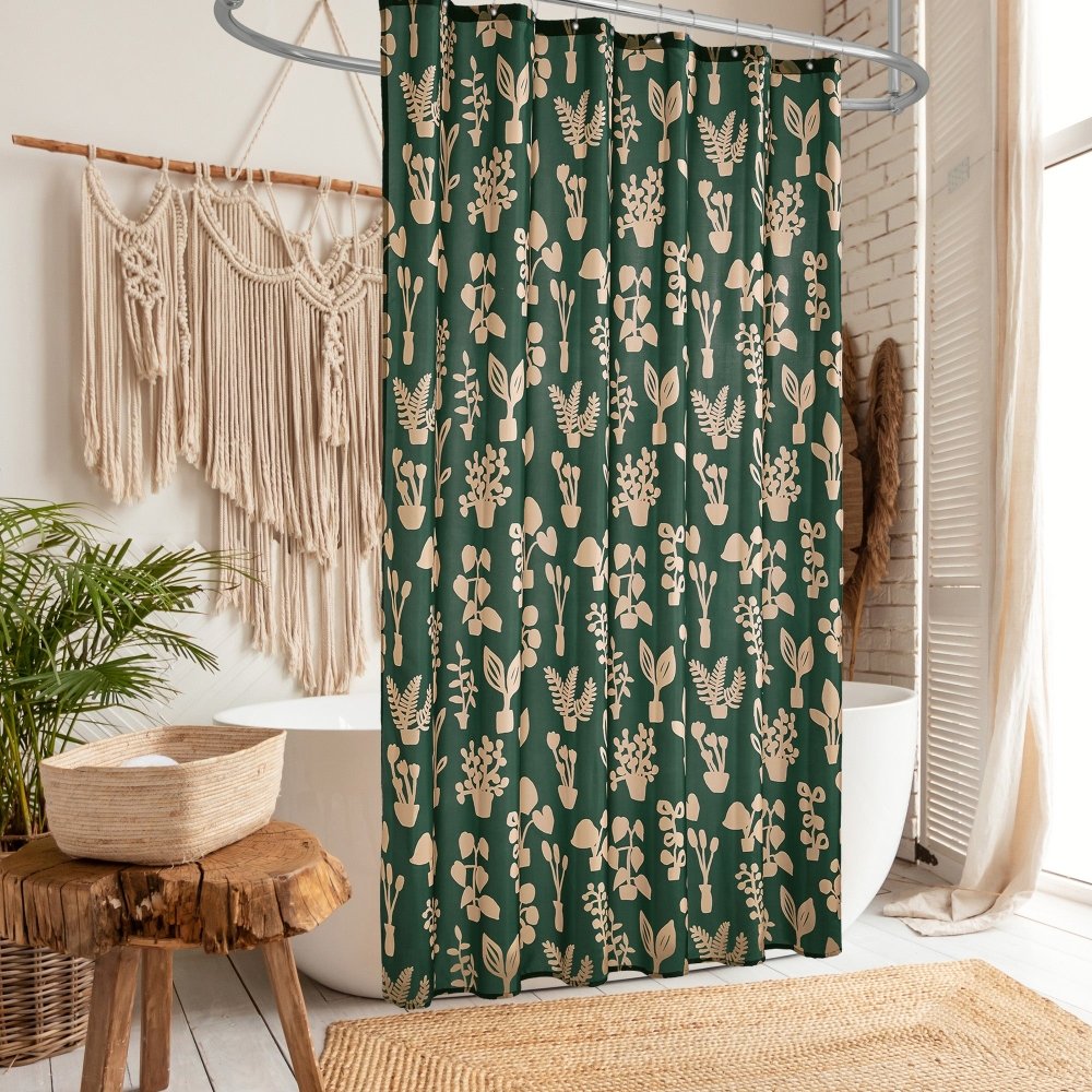 Bohome Foliage Shower Curtains - Deconovo US