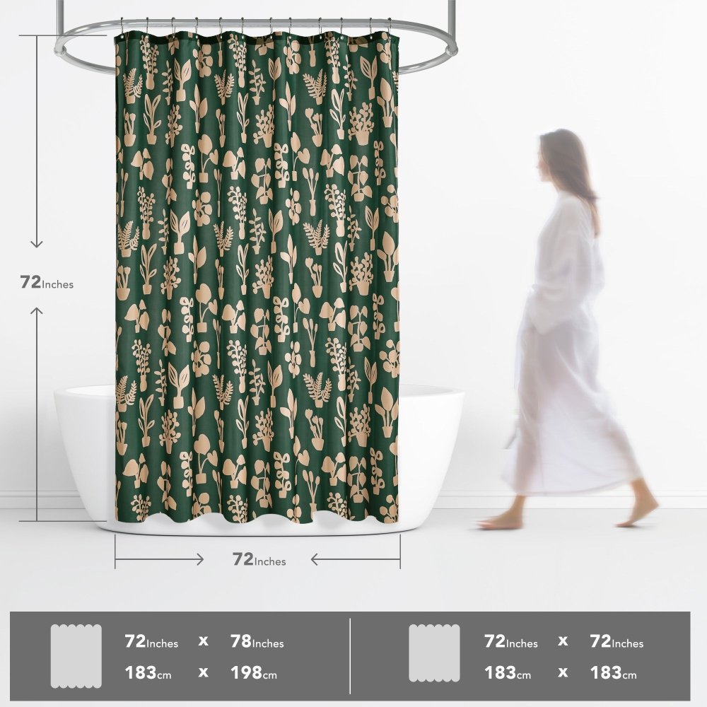 Bohome Foliage Shower Curtains - Deconovo US