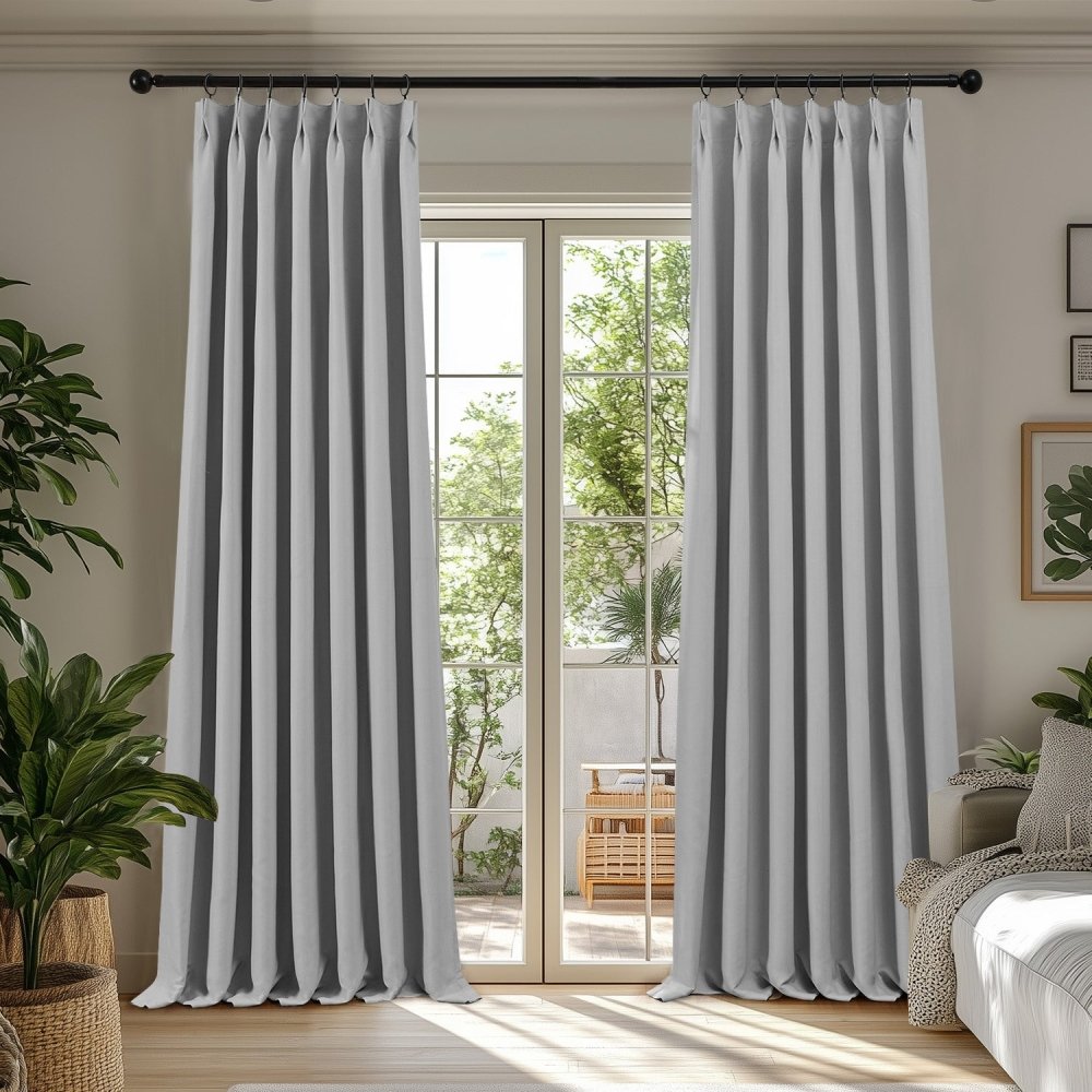 Cecilia Embossed Blackout Custom Curtains - Deconovo US