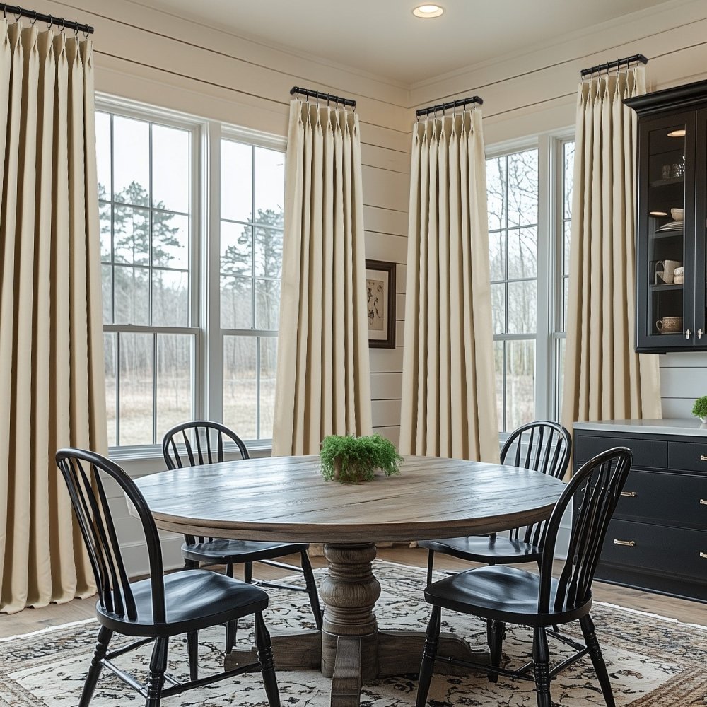 Cecilia Embossed Blackout Custom Curtains - Deconovo US