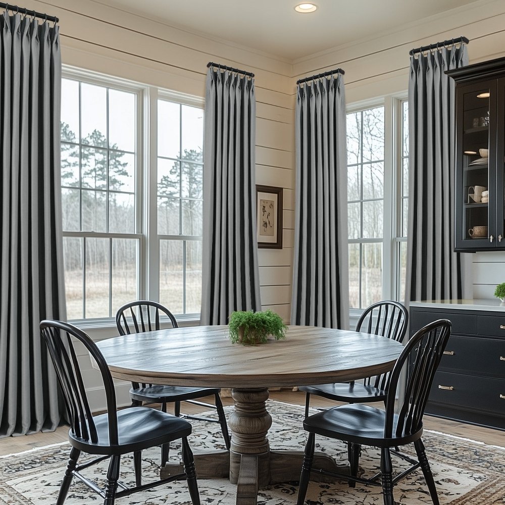 Cecilia Embossed Blackout Custom Curtains - Deconovo US