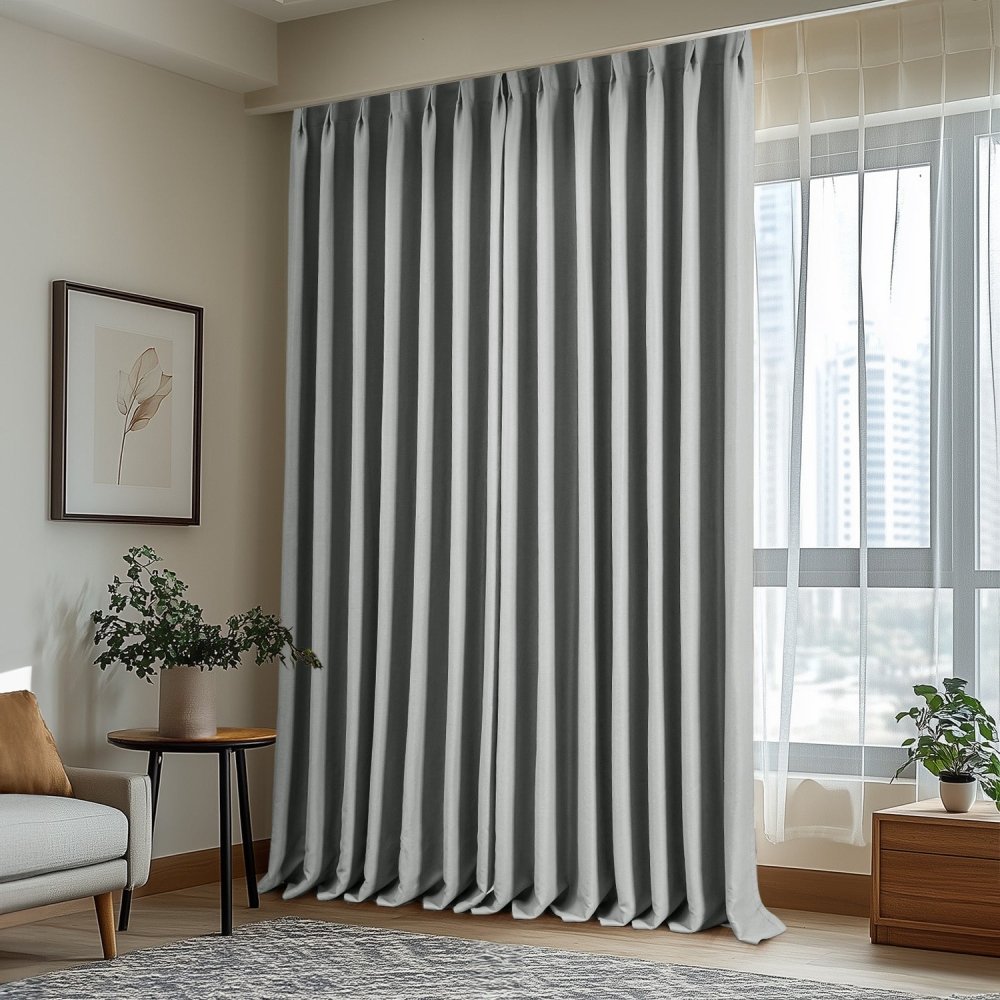 Cecilia Embossed Blackout Custom Curtains - Deconovo US