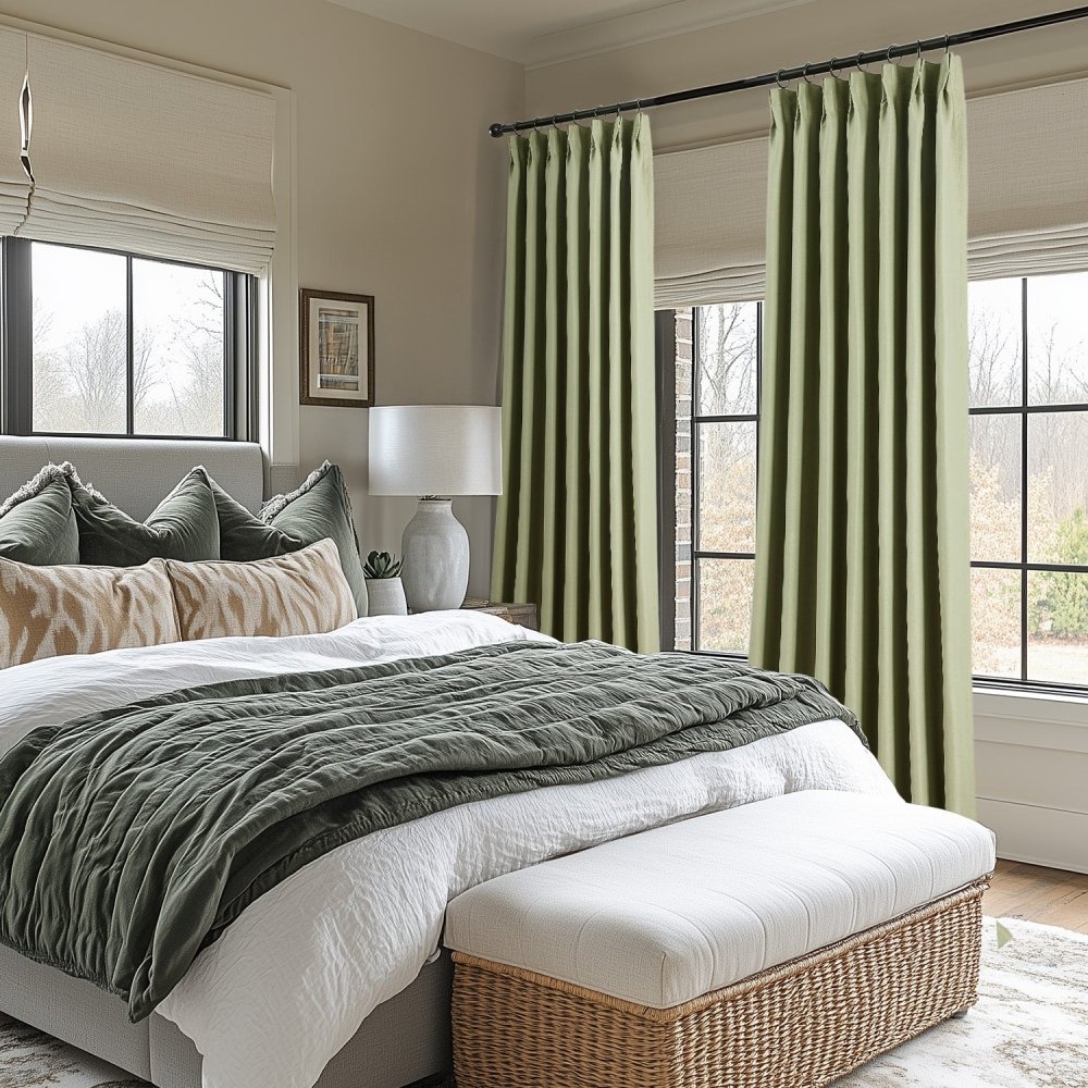 Cecilia Embossed Blackout Custom Curtains - Deconovo US