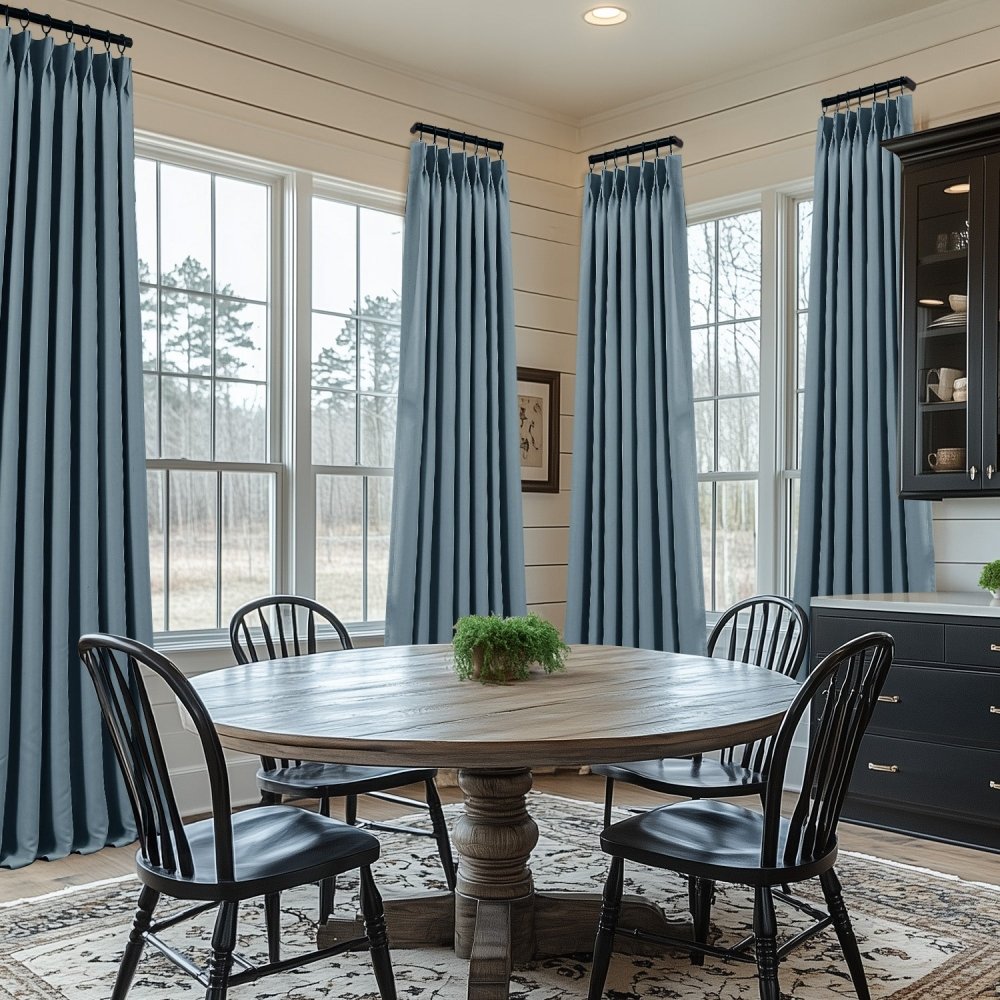Cecilia Embossed Blackout Custom Curtains - Deconovo US