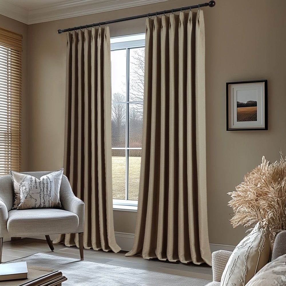 Cecilia Embossed Blackout Custom Curtains - Deconovo US