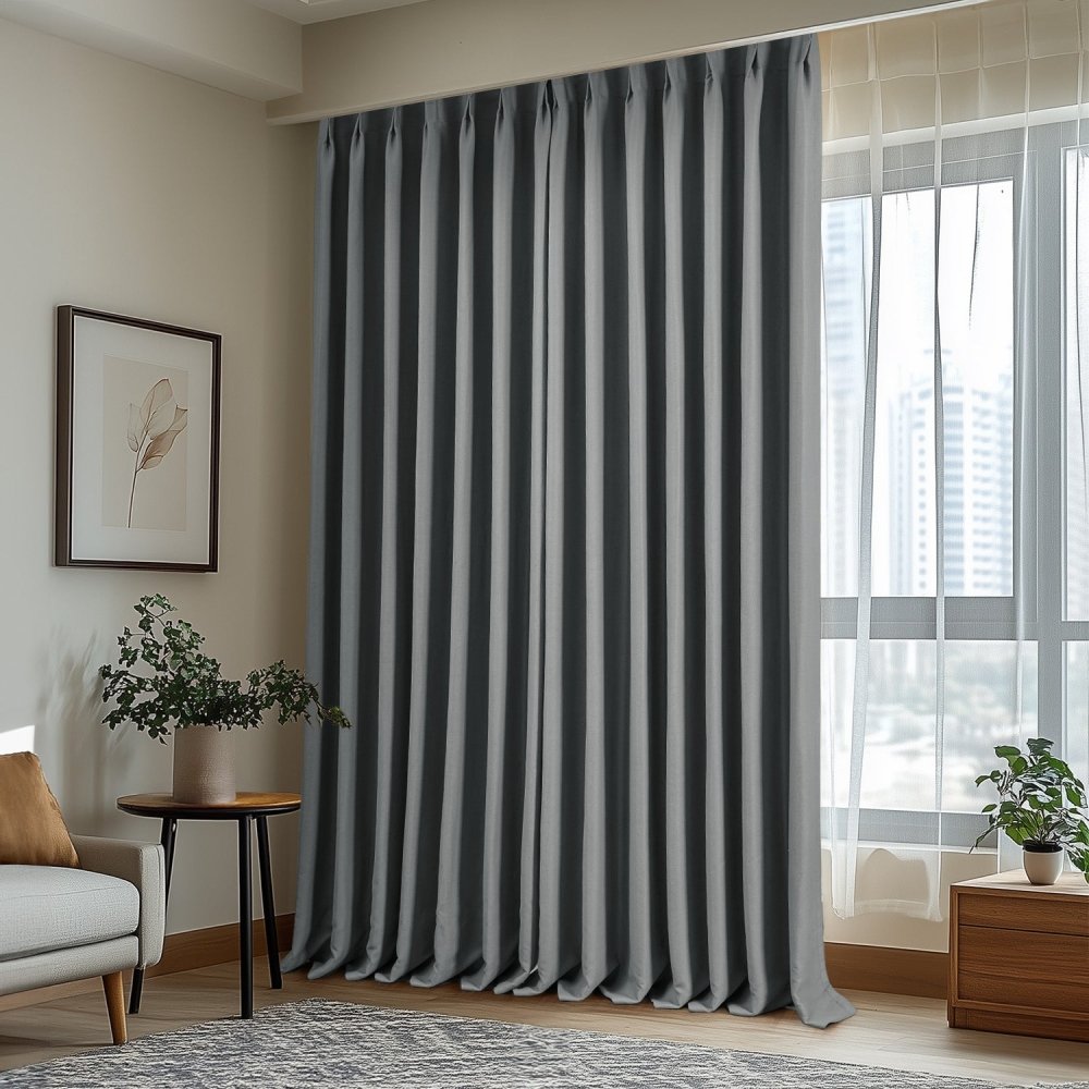 Cecilia Embossed Blackout Custom Curtains - Deconovo US