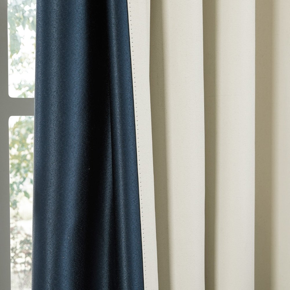Cecilia Embossed Blackout Custom Curtains - Deconovo US