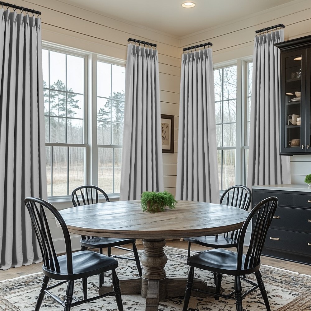 Cecilia Embossed Blackout Custom Curtains - Deconovo US