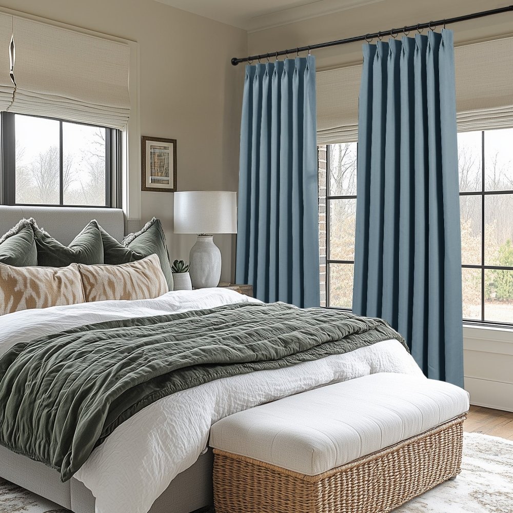 Cecilia Embossed Blackout Custom Curtains - Deconovo US