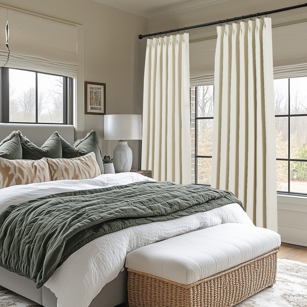 Cecilia Embossed Blackout Custom Curtains - Deconovo US