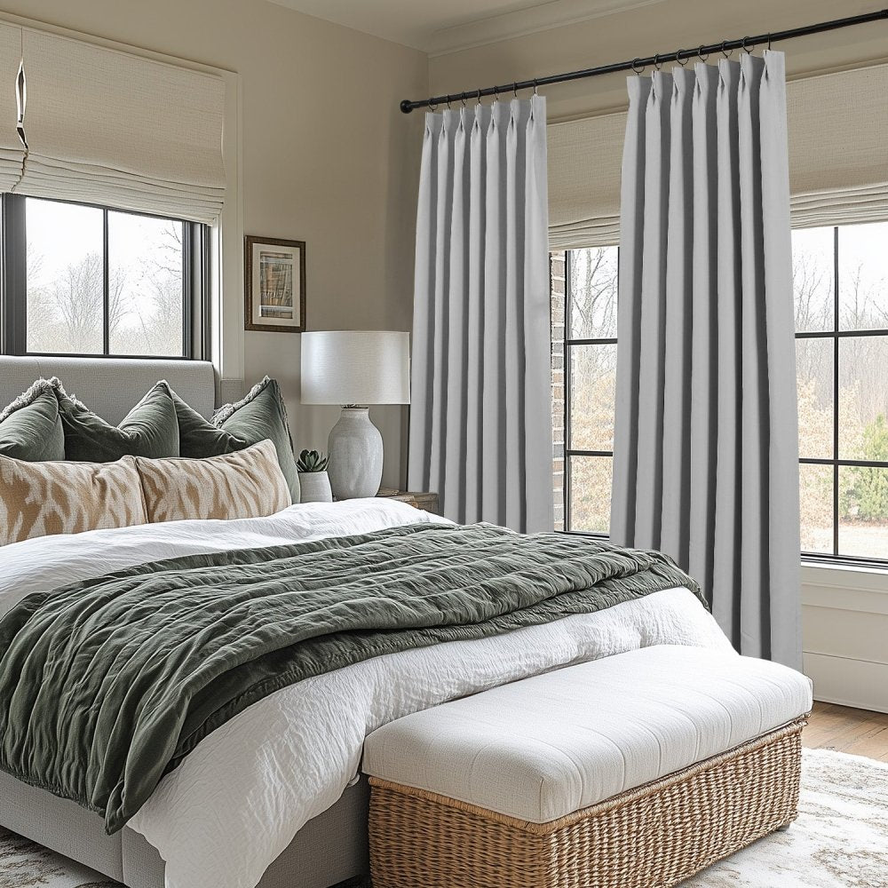 Cecilia Embossed Blackout Custom Curtains - Deconovo US