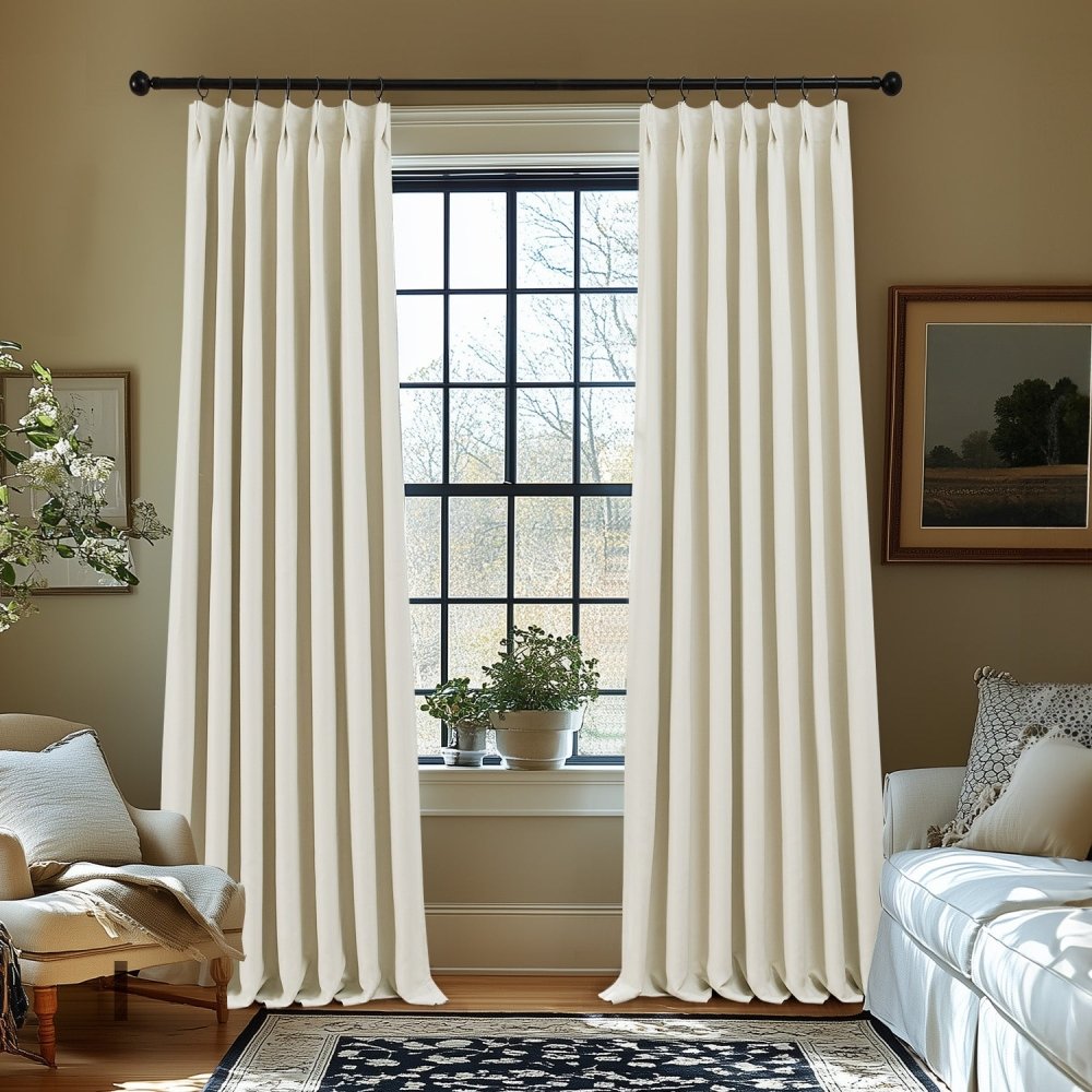 Cecilia Embossed Blackout Custom Curtains - Deconovo US