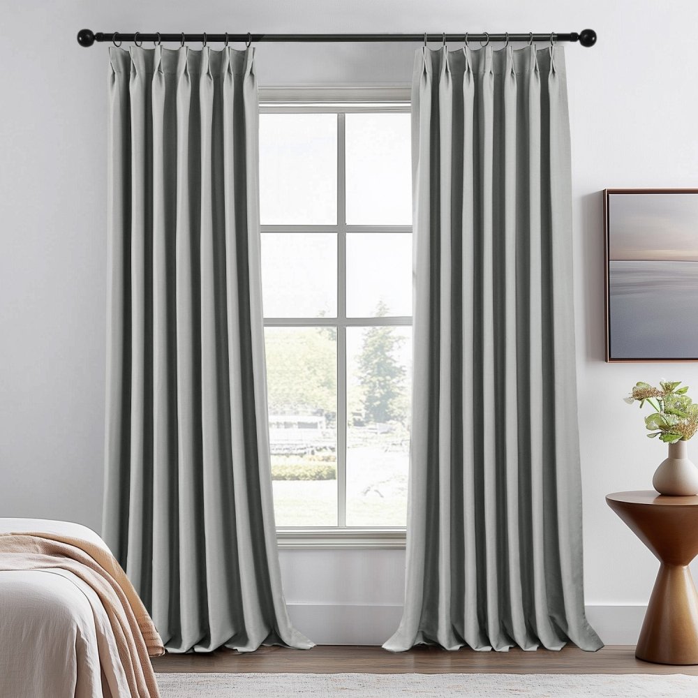 Cecilia Embossed Blackout Custom Curtains - Deconovo US