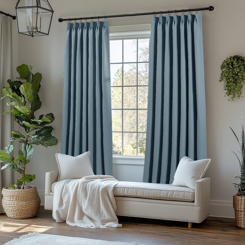 Cecilia Embossed Blackout Custom Curtains - Deconovo US