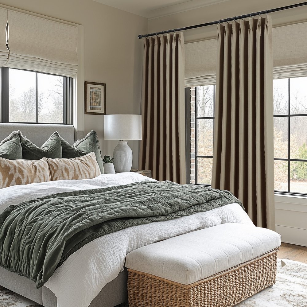 Cecilia Embossed Blackout Custom Curtains - Deconovo US