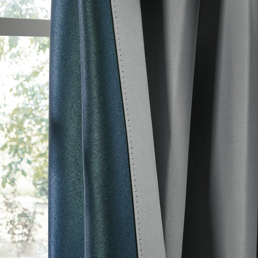Cecilia Embossed Blackout Custom Curtains - Deconovo US
