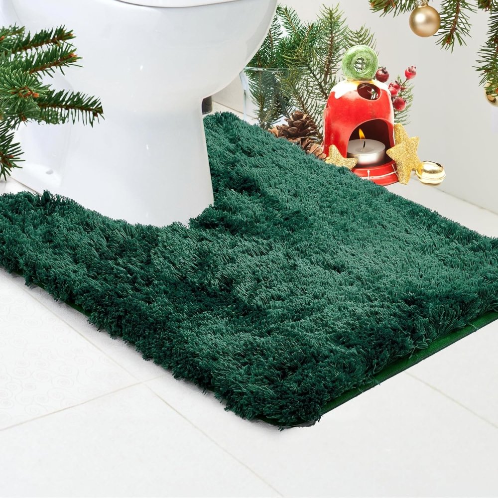 Deconovo Bath Mat - Toilet Rugs U Shaped, Extra Soft Plush Bathroom Rug for Bathroom - Deconovo US