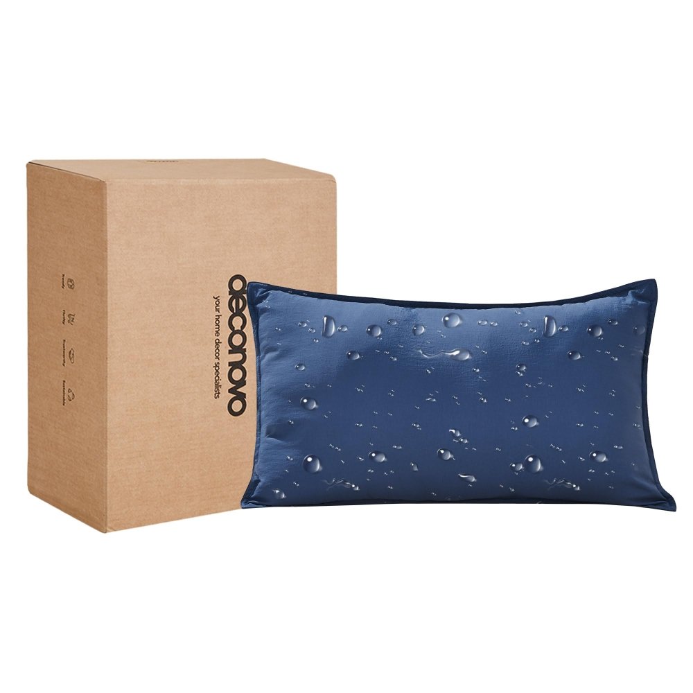 Deconovo Waterproof Outdoor Pillows, Water - Resistant Cushion Inserts, Set of 4 - Deconovo US
