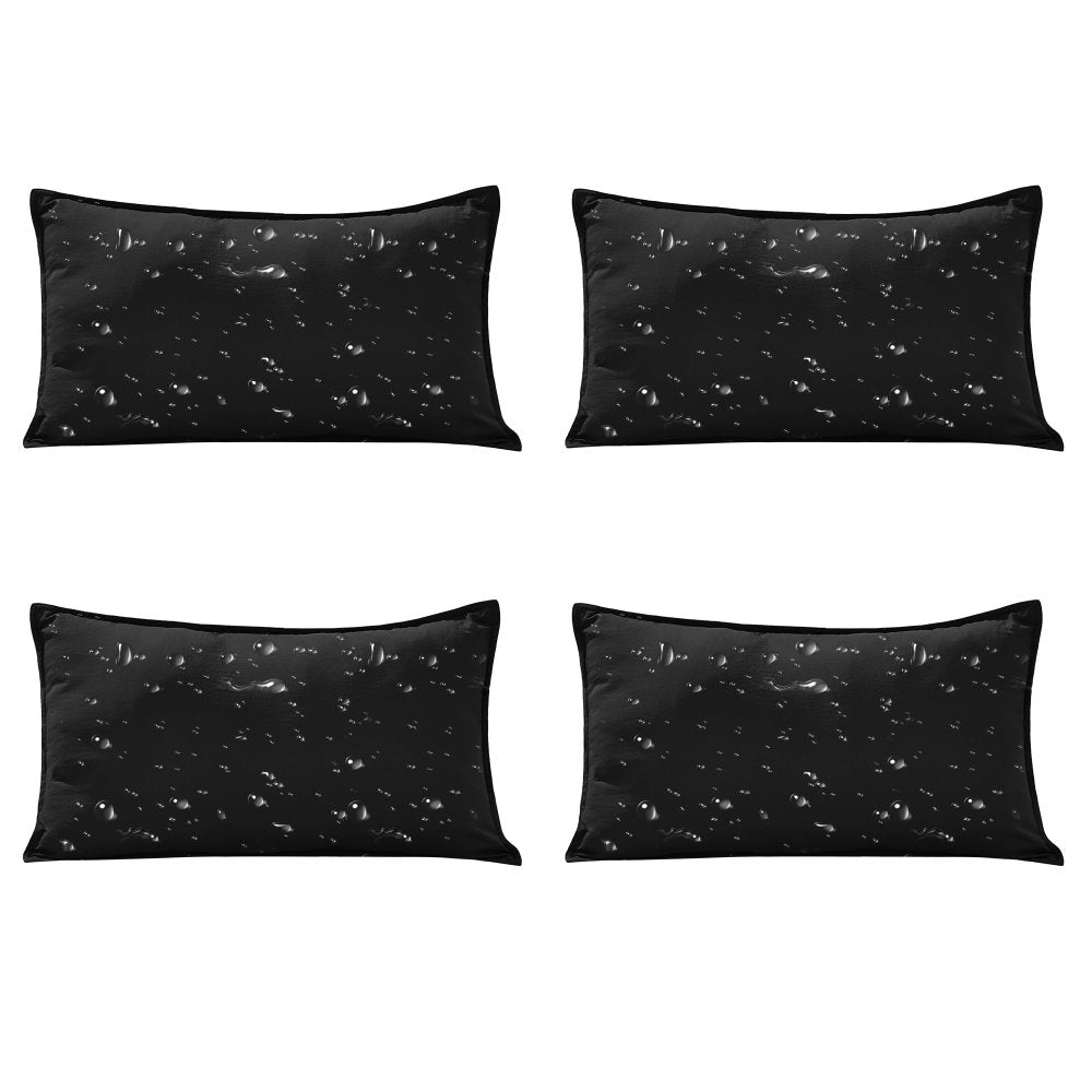 Deconovo Waterproof Outdoor Pillows, Water - Resistant Cushion Inserts, Set of 4 - Deconovo US
