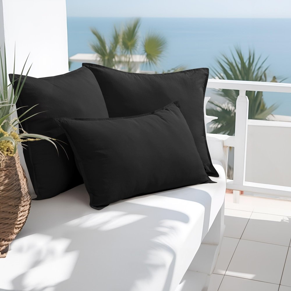 Deconovo Waterproof Outdoor Pillows, Water - Resistant Cushion Inserts, Set of 4 - Deconovo US