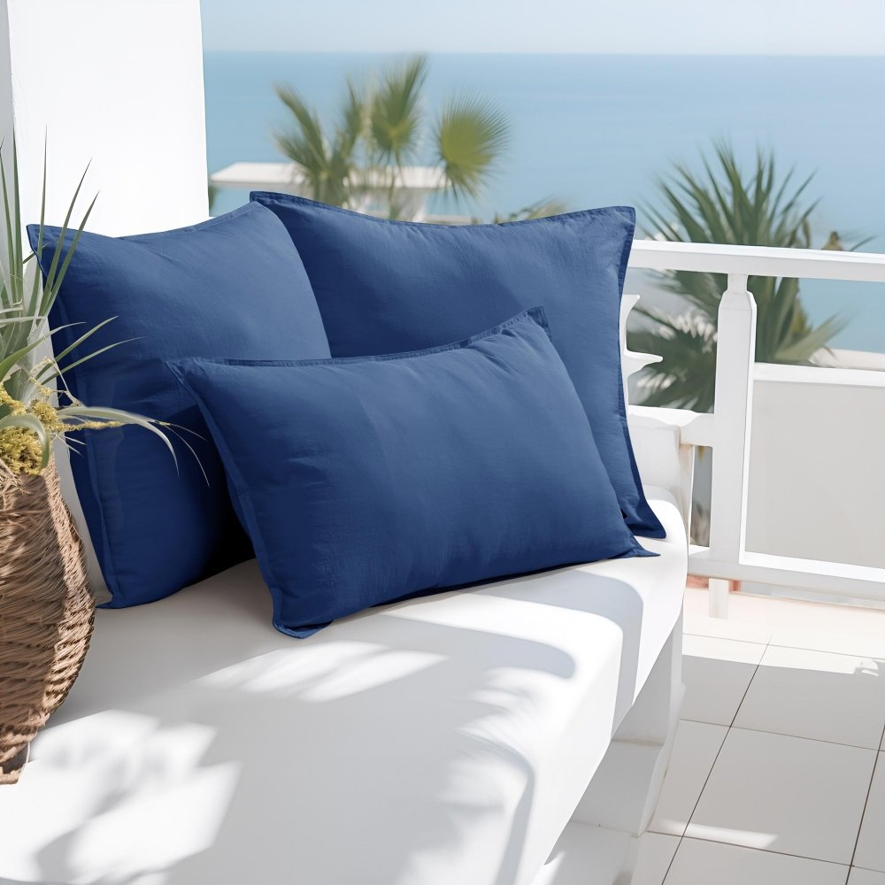 Deconovo Waterproof Outdoor Pillows, Water - Resistant Cushion Inserts, Set of 4 - Deconovo US