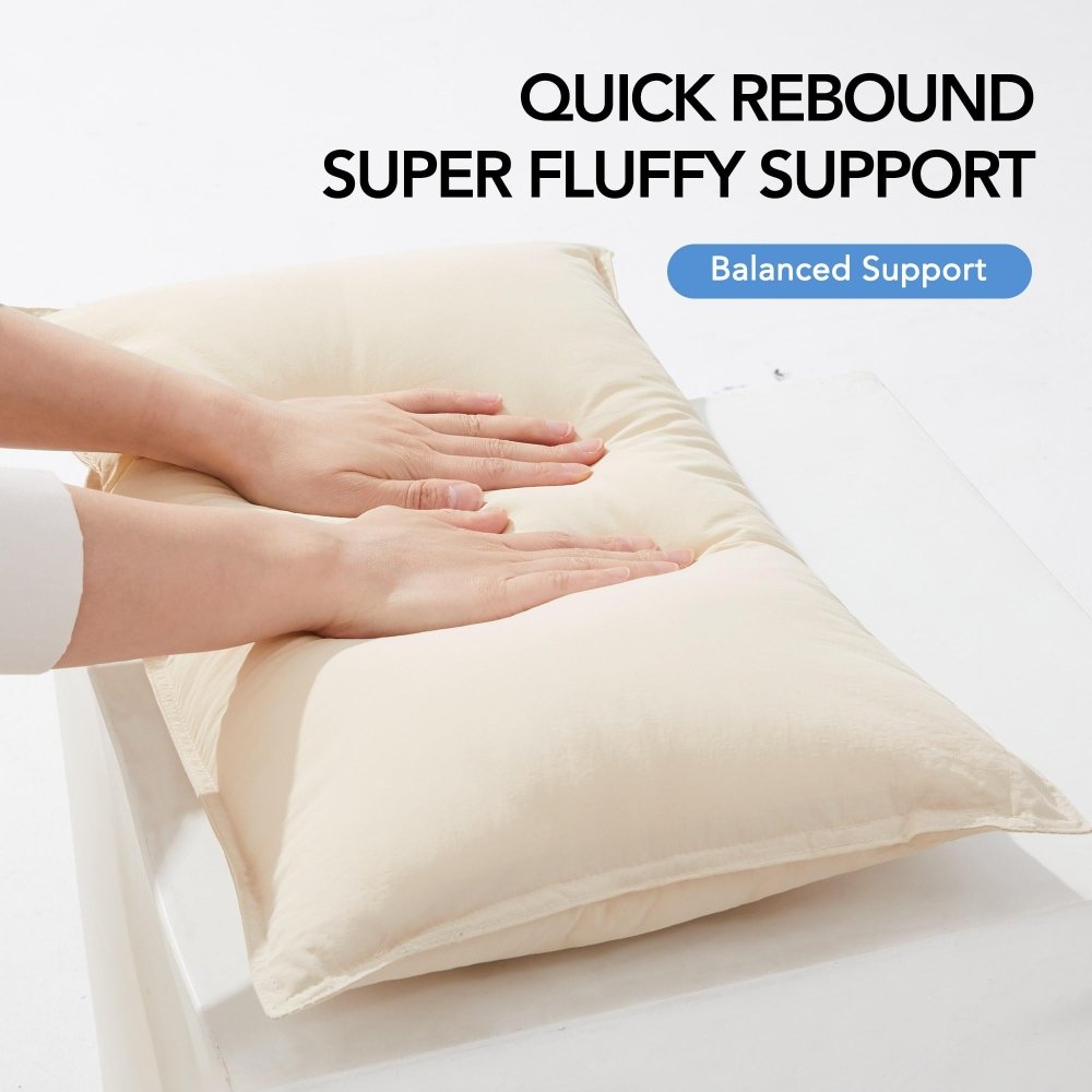 Deconovo Waterproof Outdoor Pillows, Water - Resistant Cushion Inserts, Set of 4 - Deconovo US