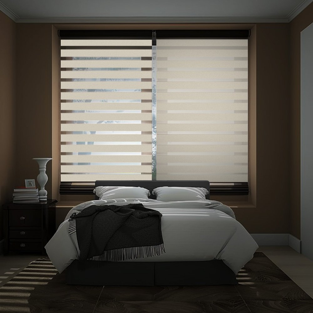 Elodie Custom Blackout and Waterproof Zebra Blinds - Deconovo US