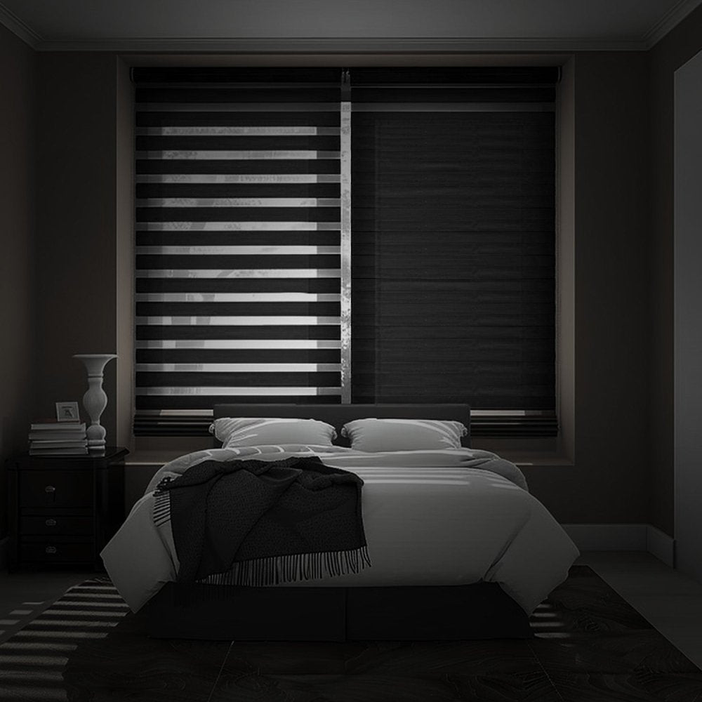 Elodie Custom Blackout and Waterproof Zebra Blinds - Deconovo US