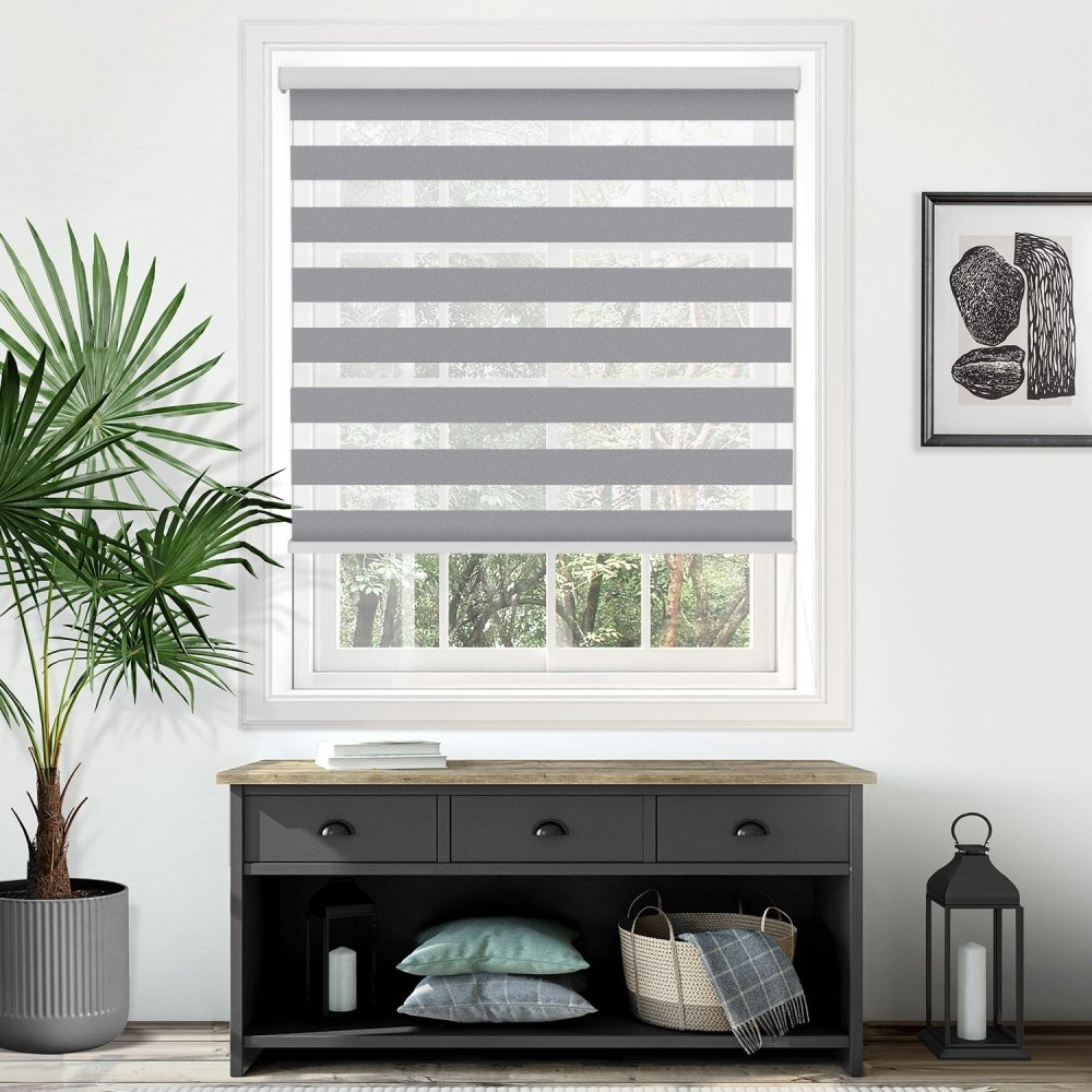 Elodie Custom Blackout and Waterproof Zebra Blinds - Deconovo US