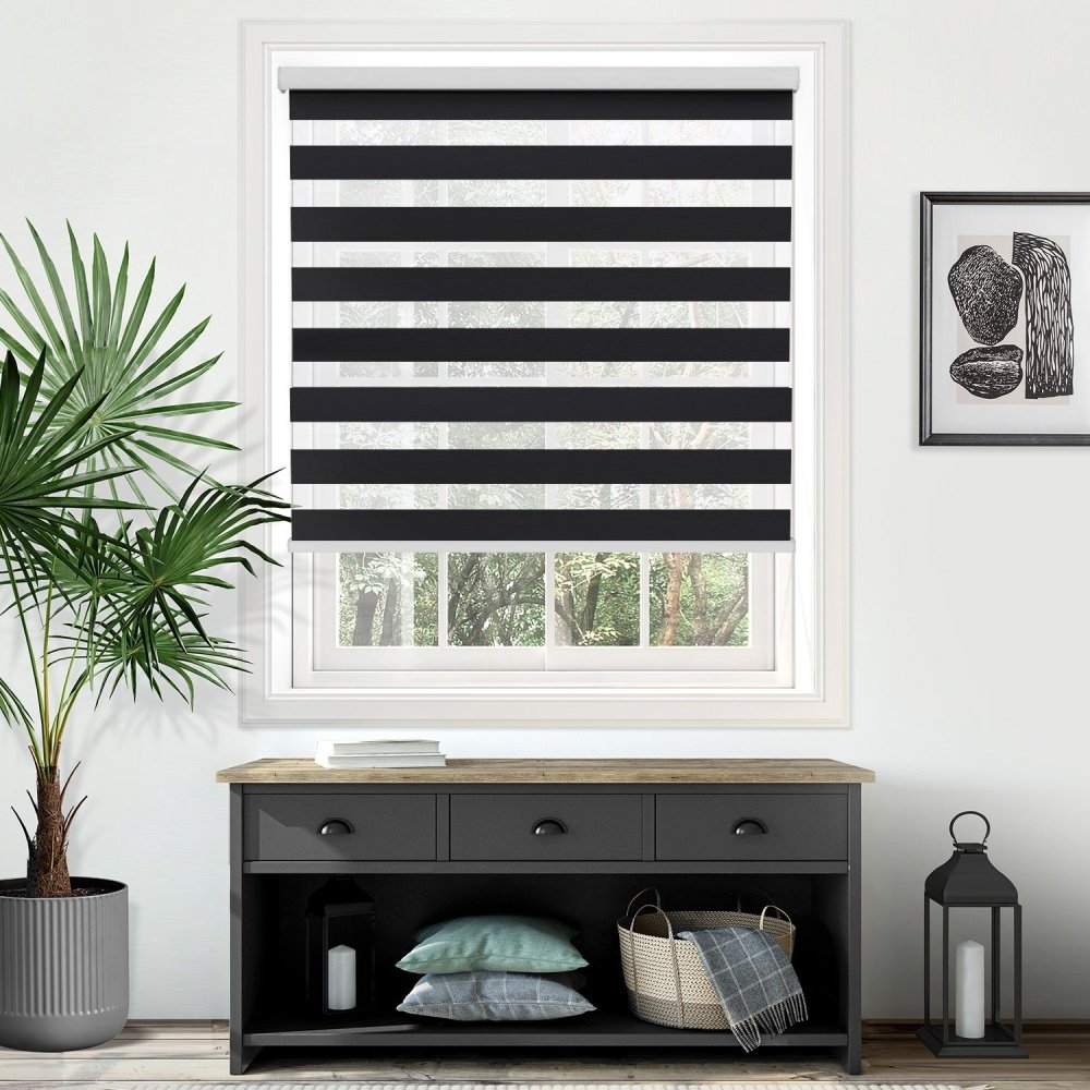 Elodie Custom Blackout and Waterproof Zebra Blinds - Deconovo US