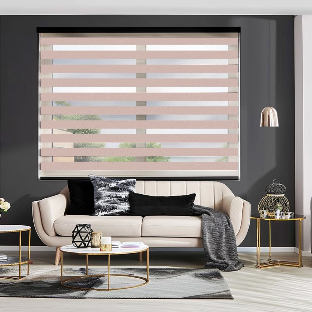 Elodie Custom Blackout and Waterproof Zebra Blinds - Deconovo US