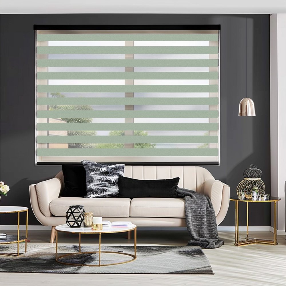 Elodie Custom Blackout and Waterproof Zebra Blinds - Deconovo US